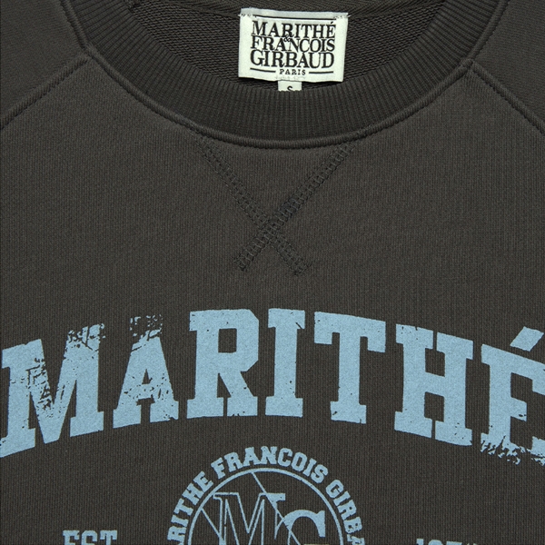 W VINTAGE COLLEGE LOGO SWEAT TEE