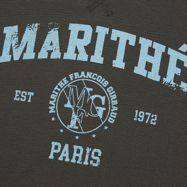 W VINTAGE COLLEGE LOGO SWEAT TEE