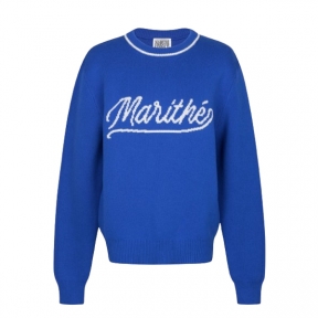 LETTERING KNIT PULLOVER